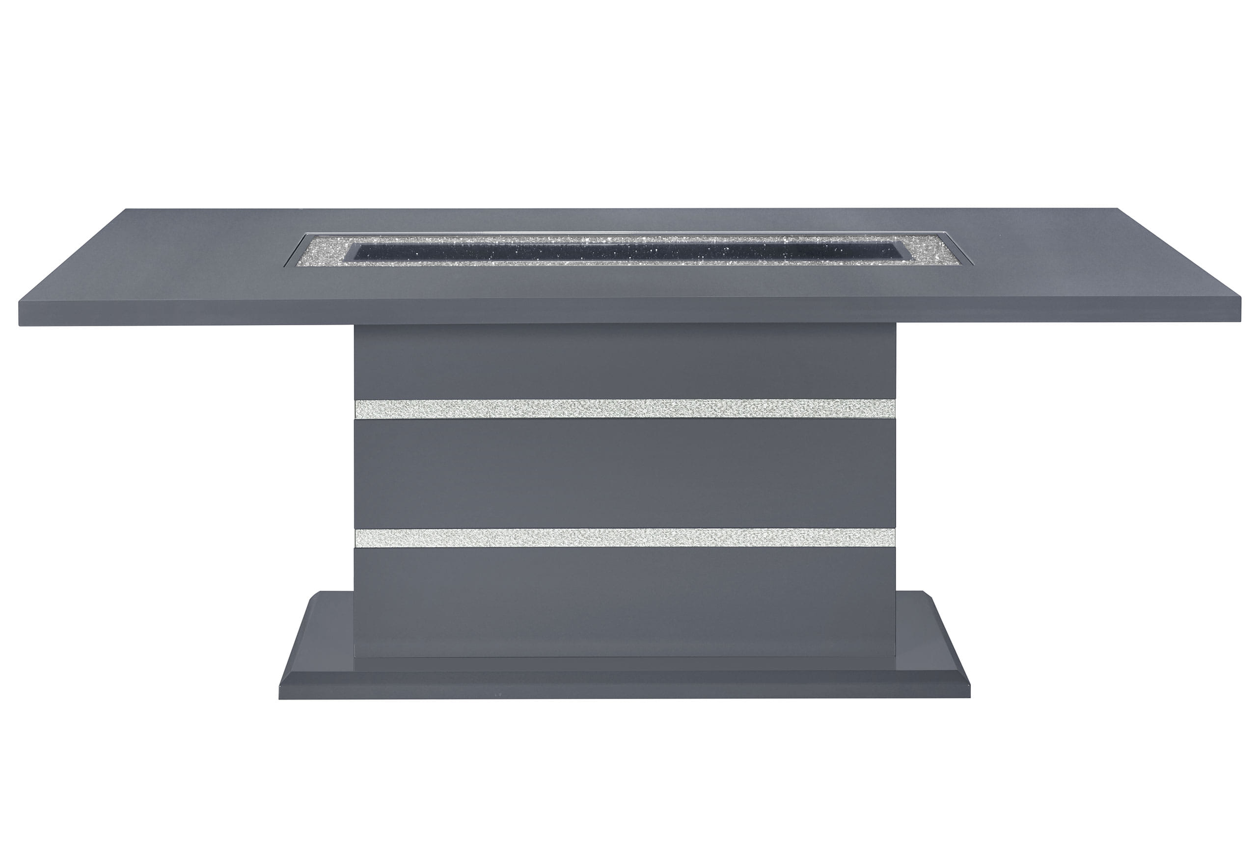 Monaco Dining Table in Dark Gray