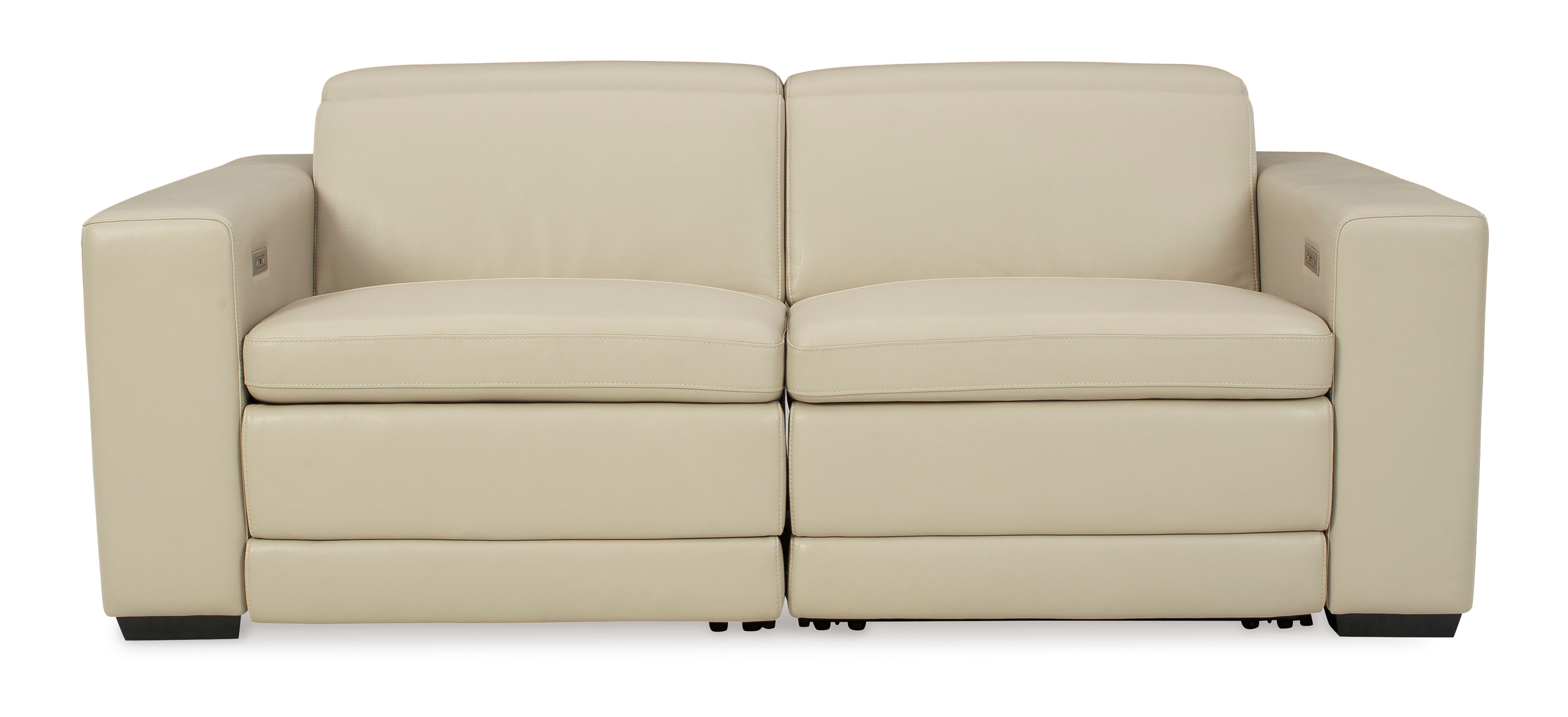 Tucson Power Reclining Loveseat in Beige Leather
