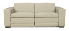 Tucson Power Reclining Loveseat in Beige Leather