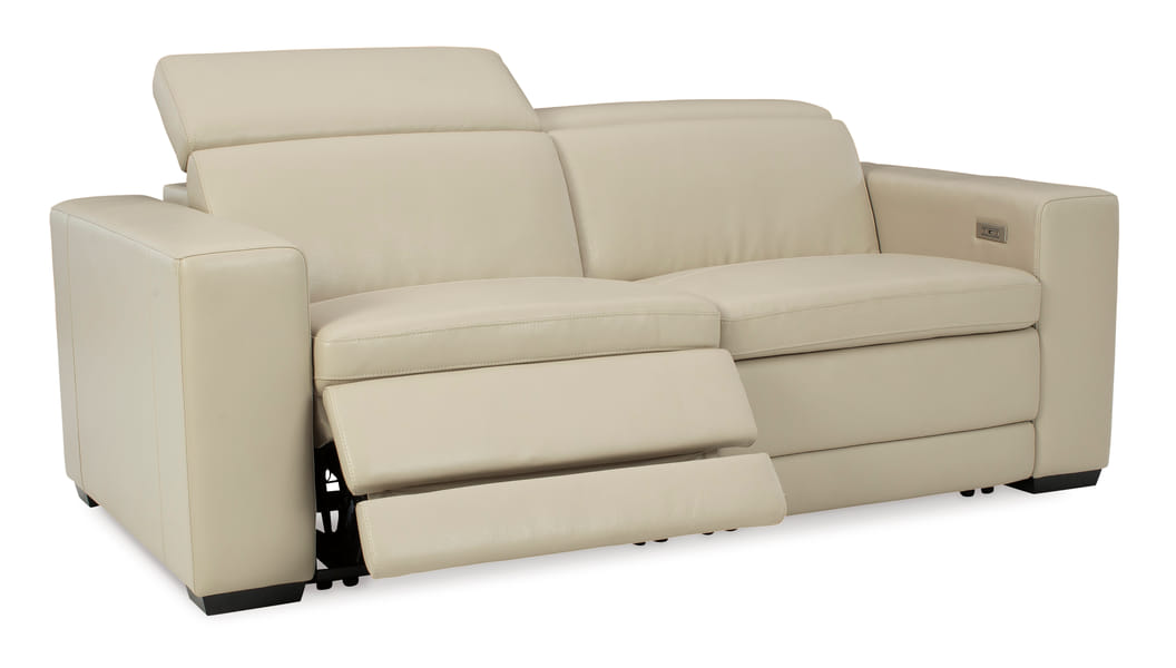 Tucson Power Reclining Loveseat in Beige Leather