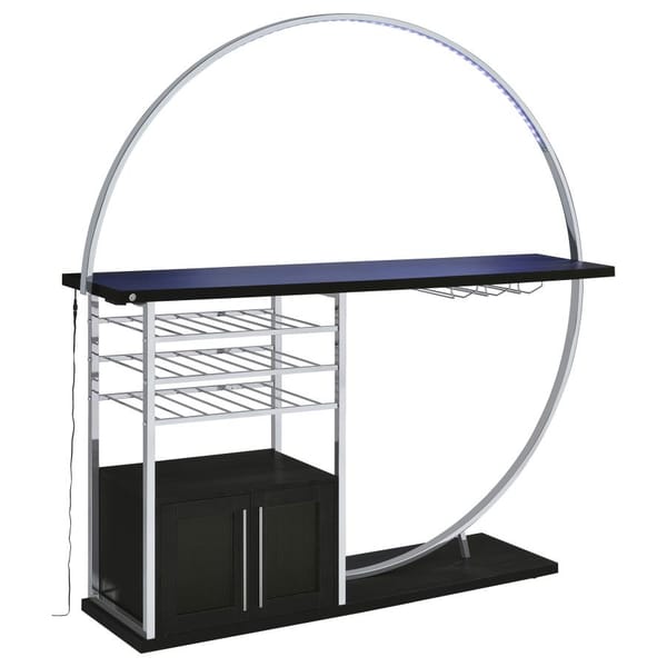 Circular LED Home Bar Dark Charcoal