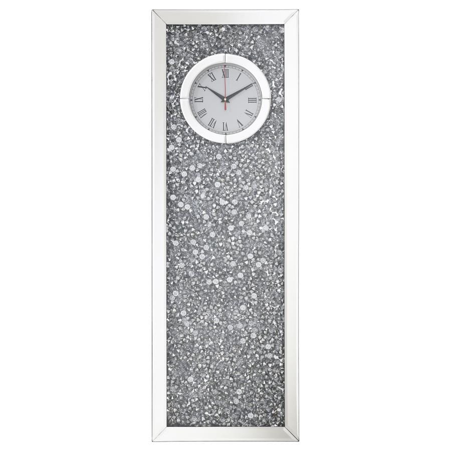 Minette Crystal Inlay Rectangle Clock