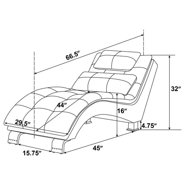 Coaster Living Room Chaise 550078