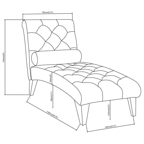 Coaster Living Room Chaise 550067