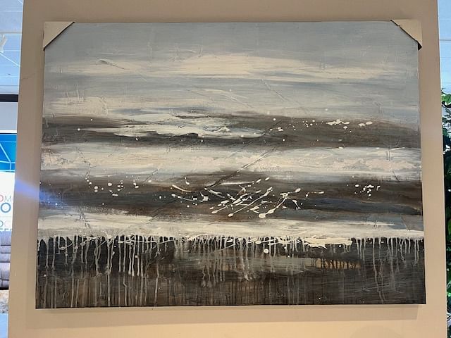 Artwork on Canvas in Grey