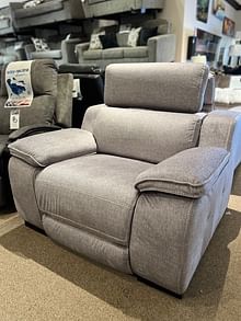 Penelope Reclining Chair in Gray Fabric