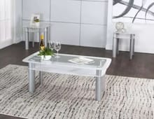 Valencia 3 PC Coffee Set in White