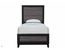 LISBON GREY AND BLACK TWIN BED