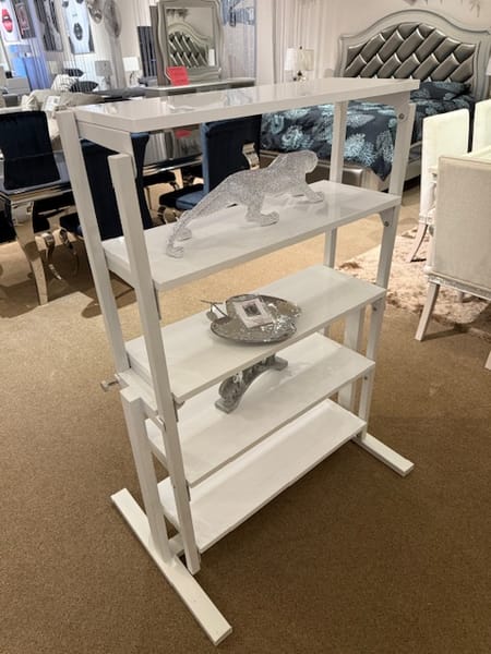 BOOKSHELF CONVERTIBLE TO A DINNING TABLE