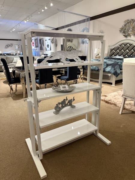 BOOKSHELF CONVERTIBLE TO A DINNING TABLE