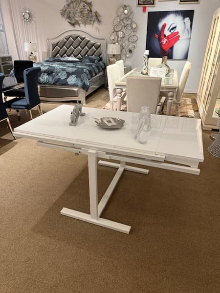 BOOKSHELF CONVERTIBLE TO A DINNING TABLE