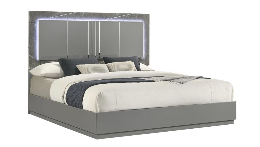 LONDON Queen Bed Gray