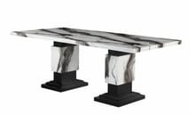CHIC - DINNING TABLE WHITE/BLACK