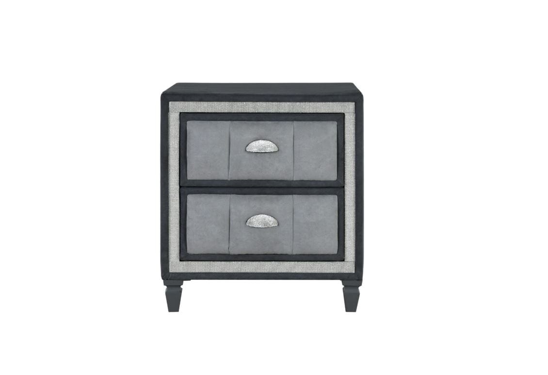 MODERN DARK GREY NIGHTSTAND