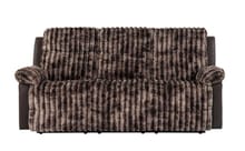 BROWN RECLINING SOFA