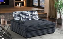 GREY LOUNGER SOFA WITH USB