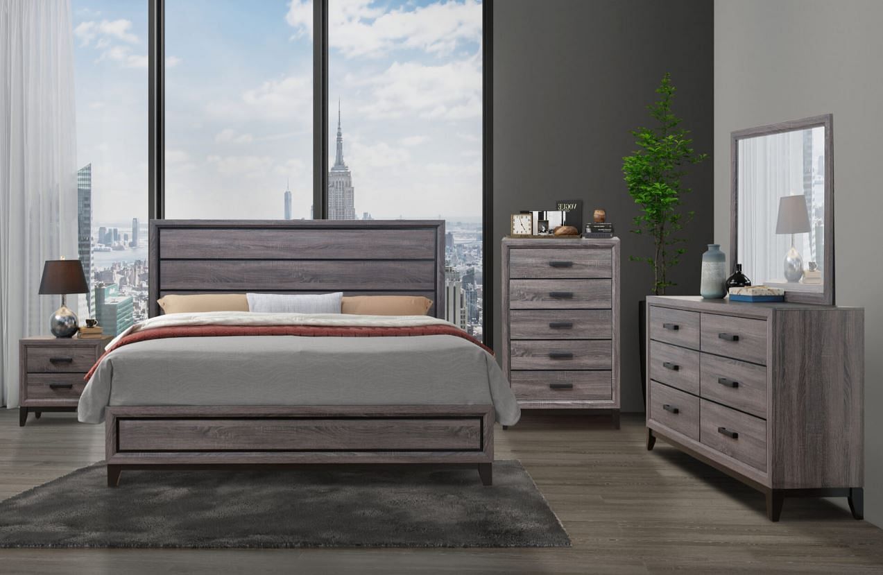 KATE GREY QUEEN BED GROUP
