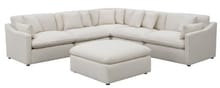 Hobson 6-piece Upholstered Modular Sectional Sofa Ivory