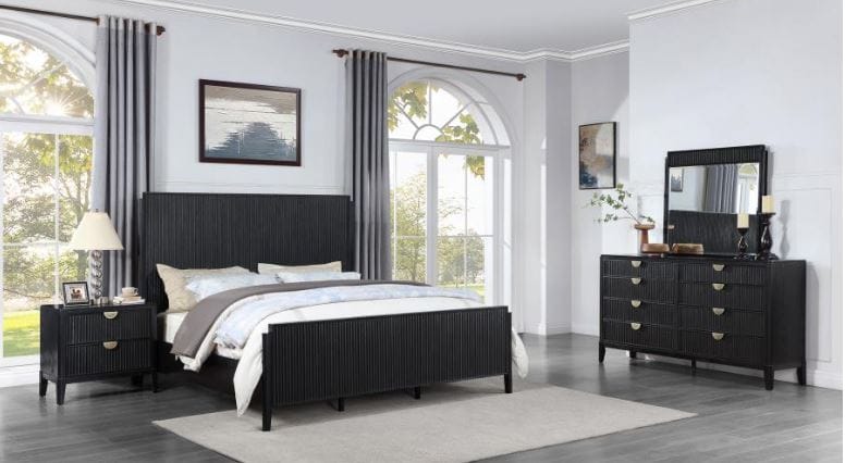Brook 4-piece Queen Bedroom Set Black
