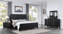 Brook 4-piece Queen Bedroom Set Black