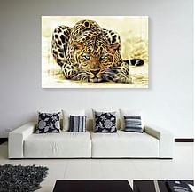 Tempered Glass Blue Eyed Leopard
