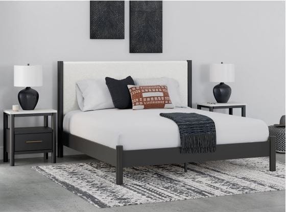Cadmori King Upholstered Panel Bed