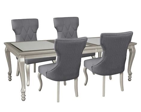 D650 DINING ROOM SET 5PC - TABLE AND 4 CHAIRS