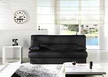 Regata Black Vinyl Sofa Bed