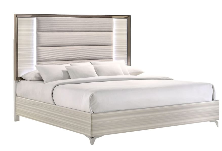 Zagreb White King Bed Group
