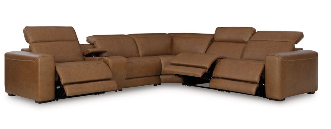 Magic Man 6-Piece Power Reclining Sectional with Console