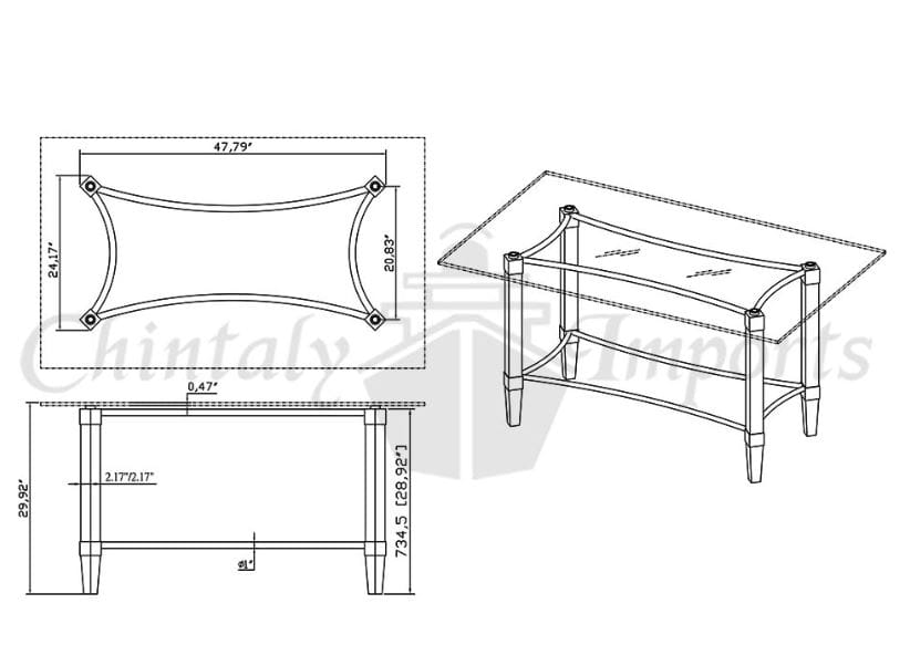 LAYLA GLASS DINING TABLE