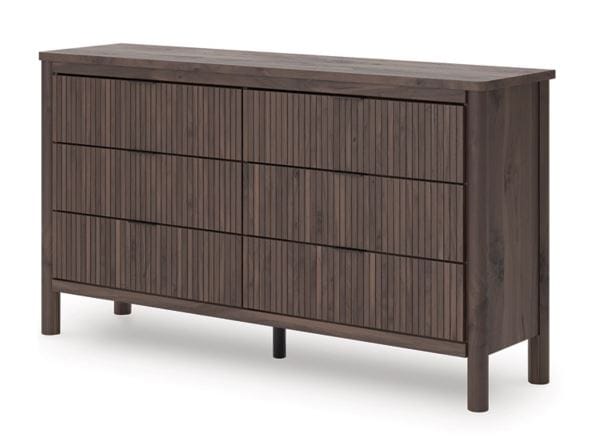Pamytta Six Drawer Dresser and Mirror