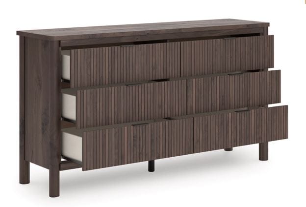 Pamytta Six Drawer Dresser and Mirror