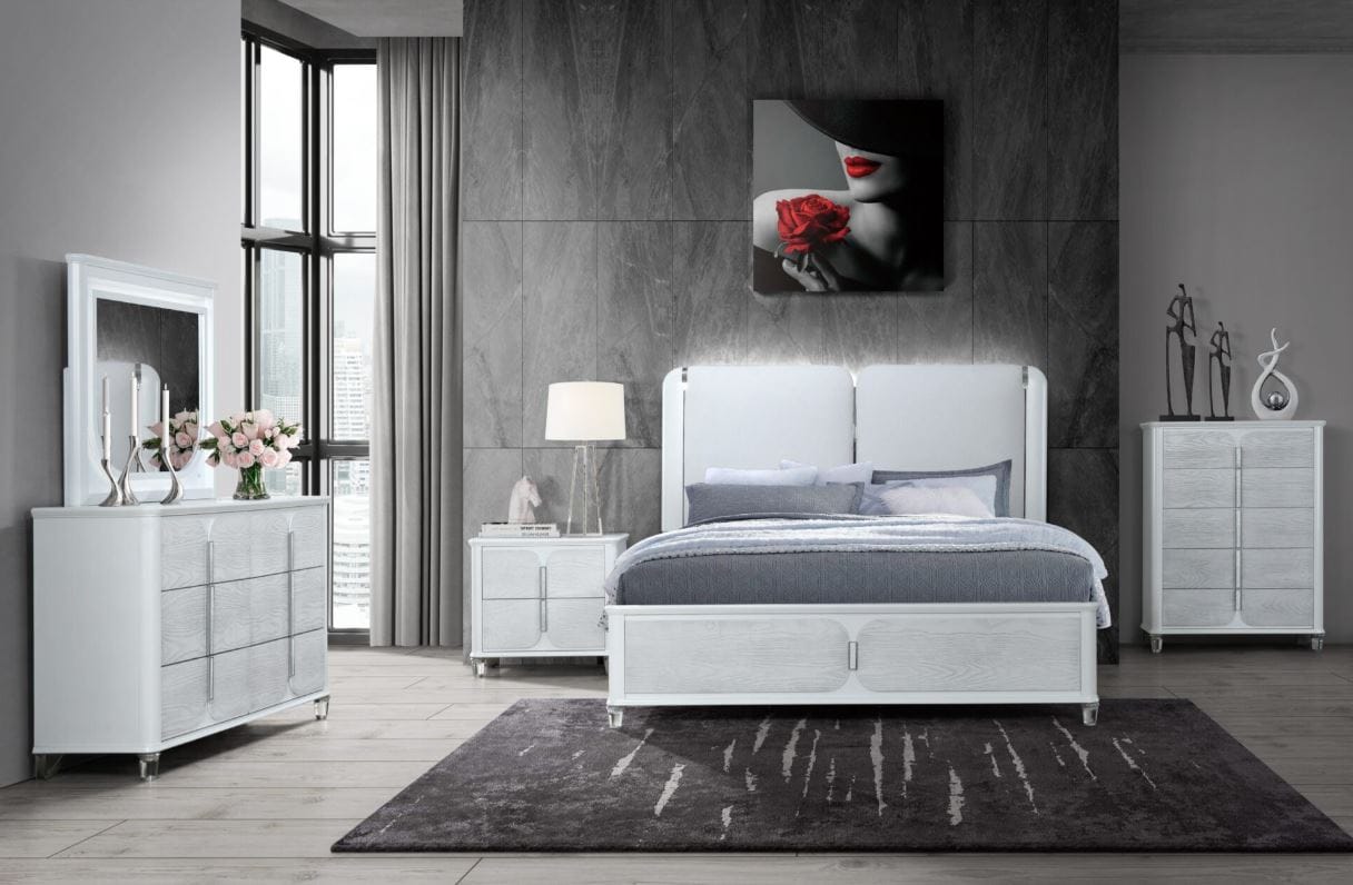 CAPOLLO GREY QUEEN BED GROUP