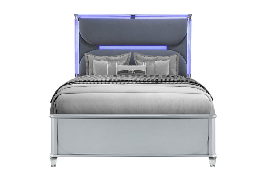 SILVANO SILVER QUEEN BED