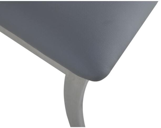 Modern Faux Leather Upholstered Dining Side Chair (Metal Frame)