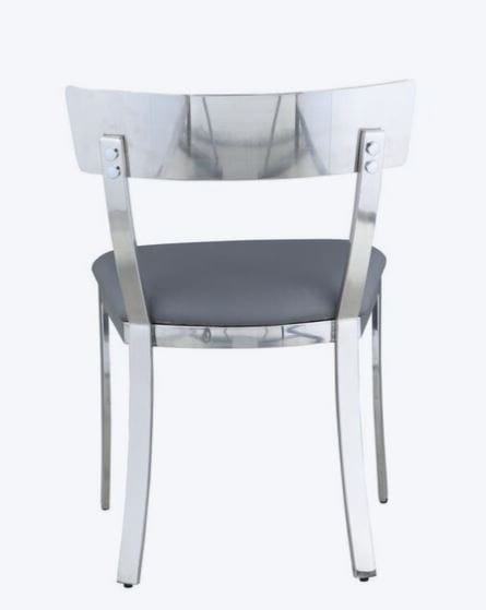 Modern Faux Leather Upholstered Dining Side Chair (Metal Frame)