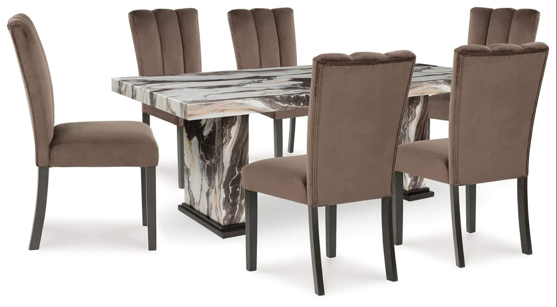Jeshina Dining Table & 4 Chairs Set