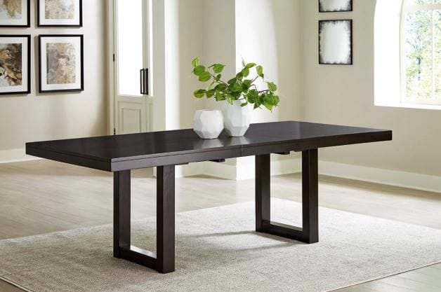 Neymorton Rectangular Dining Table with Butterfly Leaf