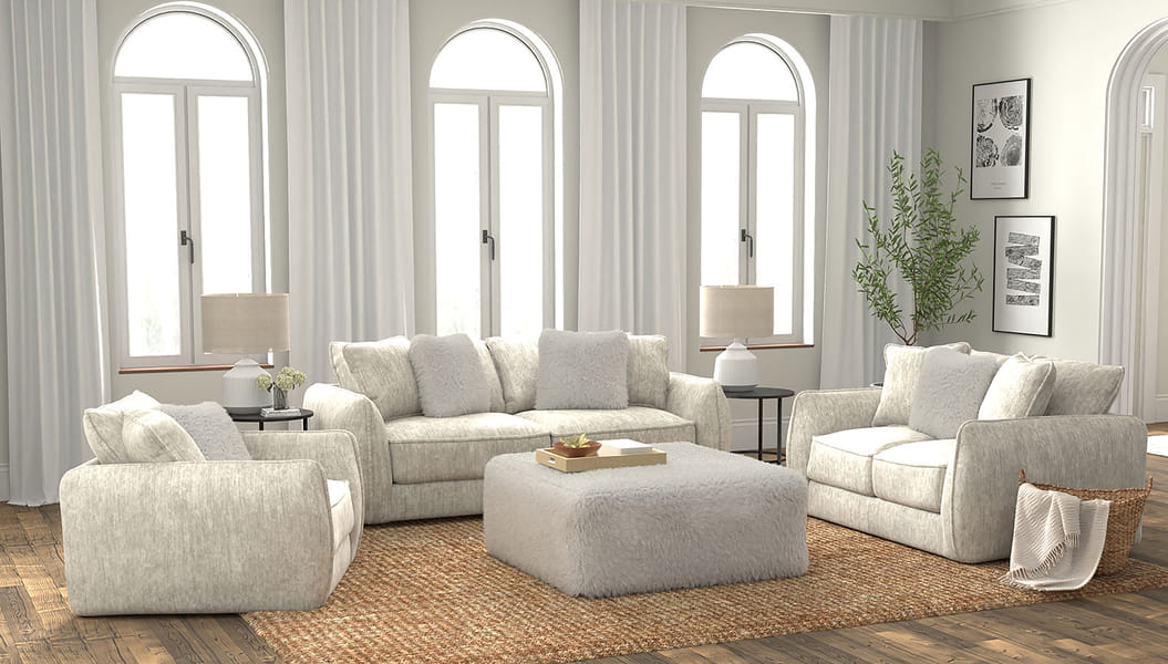 Bankston Haven Fluffy Cocktail Ottoman