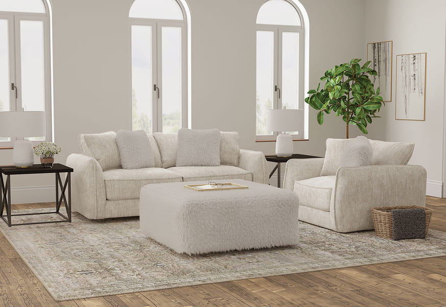 Bankston Haven Fluffy Cocktail Ottoman
