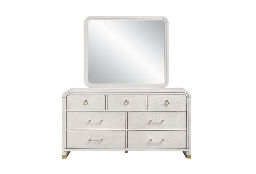 MALMO OACK DRESSER & MIRROR
