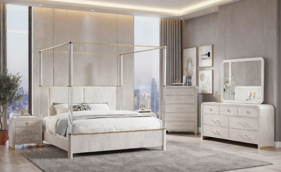 MALMO OACK QUEEN BED