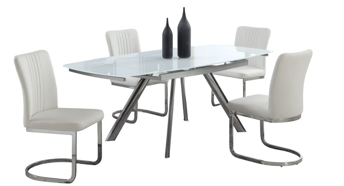 Alina Extension Glass Dining Table