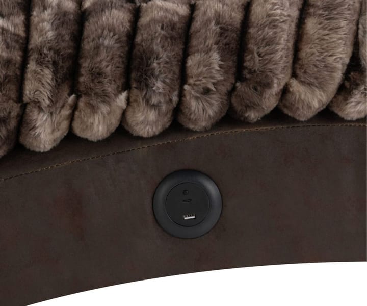 DOMINIC MINK/JAVA CHAISE WITH USB