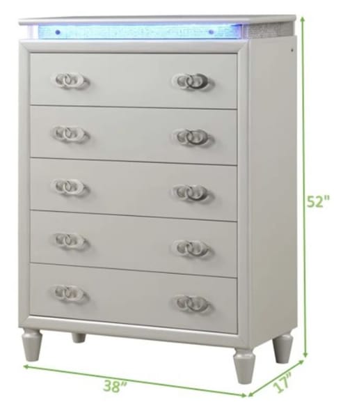 Perla Chest – Milky White