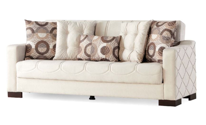 MARDIN Sofa & Loveseat Set with Bed & Storage