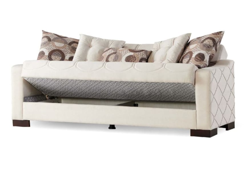 MARDIN Sofa & Loveseat Set with Bed & Storage