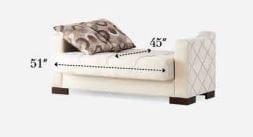 MARDIN Loveseat with Bed & Storage