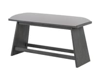 LUXURY SUEDE GREY BAR BENCH